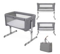 Joie Roomie Bedside Crib - Grey Flannel