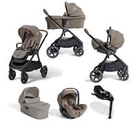 Joie Signature Finiti Flex Travel Ready Bundle with XL Carrycot, i-Level Pro Car Seat & i-Base Encore - Maple