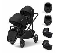 Joie Signature Versiti 3-in-1 Twin Travel System 12-Piece Bundle - Eclipse