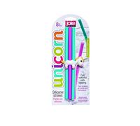 Joie Silicone Straws, Assorted, 6 Pc, Eco-Friendly, Reusable Drinking Accessories, Recyclable, Green, Multicolor, Sustainable, Ocean Safe, Biodegradable