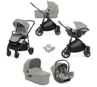 Joie Versatrax E Trio i-Snug Travel System with Ramble Carrycot - Pebble