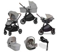 Joie Versatrax On the Go Bundle with Ramble XL Carrycot, i-Snug 2 Car Seat & i-Base Encore - Pebble