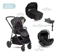 Joie Versatrax Pushchair with I-Level Pro Car Seat & Base & Calmi Carrycot Travel System - Shale