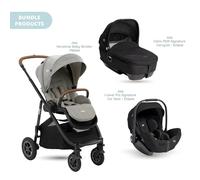 Joie Versatrax Pushchair with I-Level Pro Car Seat & Calmi Carrycot Travel System - Pebble
