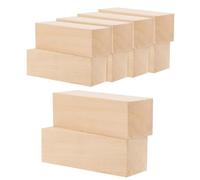 JOIKIT 10 PCS 15 x 5 x 5cm Basswood Carving Blocks, Rectangular Whittling Wooden Blocks for Carving
