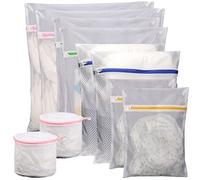 JOIKIT 10 PCS Mesh Laundry Bags, Zippered Wash Bag Wash Machine Bags for Delicates, Blouse, Lingerie, Hosiery, Sweater, Multi-Colour