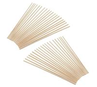 JOIKIT 100 Pcs 30cm / 12 Inch Dowel Rods, 5mm Natural Wooden Dowel Rods,Unfinished Round Wood Sticks, Hardwood Sticks for DIY, Art Work