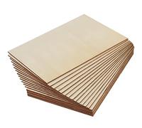 JOIKIT 20 Pieces 220 x 150 x 3mm Wood Sheets, Thin Plywood Sheets, Unfinished Wooden Board for Woodcraft Model, Crafts, Painting, Engraving