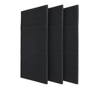 JOIKIT 3 PCS Rubber Bar Mat, 18 x 12 Inch Rubber Bar Service Mat, Non Slip Bar Spill Mat for Kitchen, Coffee Shops, Restaurants, Black