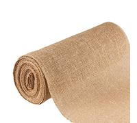 JOIKIT 30 cm x 10 m Natural Hessian Roll, Hessian Fabric Roll, Woven Natural Jute Fabric Burlap Table Runner Upholstery Cloth Supplies for Arts and Crafts, Decorative Collages, Models Building