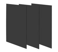 JOIKIT 3PCS A4 Black Acrylic Sheet, 297 x 210 x 3mm Black Acrylic Plastic Sheet Panel for Craft Painting