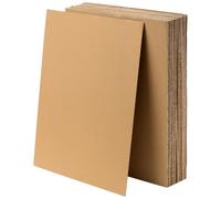 JOIKIT 40 Pack Corrugated Cardboard Sheets, A3 Size 42 x 30 x 0.2cm Kraft Brown Flat Board for Packaging, Mailing Craft
