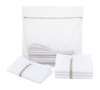 JOIKIT 5-PACK 60 x 60cm Large Mesh Laundry Bags, Zippered Washing Machine Bags for Delicates, Sheets, Curtains