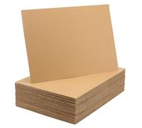 JOIKIT 60 Pack Corrugated Cardboard Sheets, A3 Kraft Board, 42 x 30 x 0.2cm, for Packaging Craft Mailing