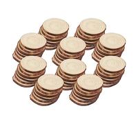 JOIKIT 60 PCS 6-7cm Natural Wood Slices, Unfinished Wood Discs, Wooden Log Slices Wood Circles for DIY Crafts Decoration