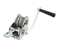 JOIKIT 600lbs 26.2 Feet Heavy Duty Hand Winch, Hand Crank Winch with 8m Steel Cable, Crank Gear Winch Boat Winch Two-Way Manual Ratchet Winches for ATV Boat Trailer Marine, Silver