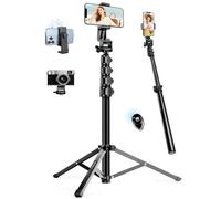 JOILCAN 70" Extendable Selfie Stick Tripod for iPhone with Wireless Remote Shutter, Lightweight Portable Camera Tripod with Phone Holder, Compatible with iOS/Android/Small Camera