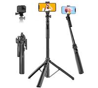 JOILCAN 70" Selfie Stick Tripod, Extendable Mobile Phone Tripod with Remote, Portable Smartphone Tripods Stand with Anti-Shake Handle, Selfie Monopod for iPhone/Samsung/Huawei