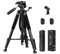 JOILCAN Tripod Camera Tripods 74"" Tripod for Camera Phone Video Recording Heavy Duty Camera Tripod Stand Professional Travel DSLR Tripod