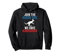 Join the Aussie Side We Have Kangaroos Men and Women Pullover Hoodie