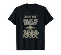 Join the Galactic Brigade UFO Alien Military Design T-Shirt