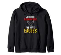 Join the German Side We Have Eagles Men and Women Zip Hoodie