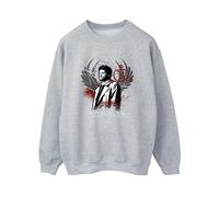 Join The Hunt Wings Sweatshirt Supernatural Grey M