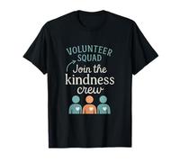 Join The Kindness Crew Volunteer Squad Graphic T-Shirt