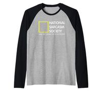 Join The National Sarcasm Society Sarcastic Humor Raglan Baseball Tee