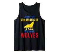 Join The Romanian Side We Have Wolves Men and Women Tank Top