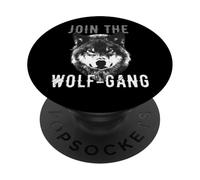 Join The Wolf Gang Team Family Animal Welfare Activist PopSockets Adhesive PopGrip