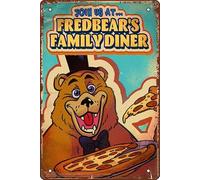 Join Us At Fredbear's Family Diner FNAF Poster Photographic Print Retro Metal Tin Vintage Sign 12 X 8 Inch Game Room Man Cave Wall Decor