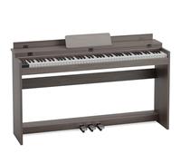 JOINATRE 88 Key Full Size Digital Piano Keyboard,Weighted Hammer Action Electric Piano with Professional Three-Pedal & Multi-Functional Dust Cover,Gray