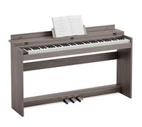 JOINATRE 88 Key Full Size Weighted Digital Piano Keyboard,Hammer Action Electric Piano with Professional Three-Pedal & Multi-Functional Dust Cover,Grey