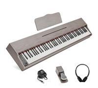 JOINATRE 88 Keys Digital Piano Keyboard with Full Size Semi-weighted Keys,Portable Electric Piano with Pedal,Headphone,MP3 Connection,Full-featured Keyboard for Beginner,Kids,Adults,Grey