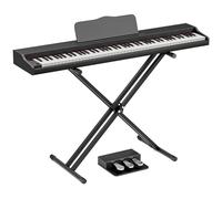 JOINATRE 88 Keys Digital Piano Keyboard with Full Size Semi-weighted Keys,Portable Electric Piano with X Stand,3 Pedal,Headphone,MP3 Connection,Full-featured Keyboard for Beginner,Adults,Black