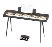 JOINATRE 88 Keys Weighted Keys Digital Keyboard Piano with Adjustable Light, Full Size Hammer-action Electronic Piano Keyboard,3 Pedal,Full-featured Keyboard for Beginner,Kids,Adults,Black