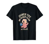 Joined the No Sleep Club Mom Life Emblem T-Shirt