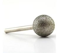 JOINER 20 mm Dia Spherical Head Diamond Grinding Bit Coated Mounted Points Round Ball Burs Grit 80 Shank 6mm Coarse Tools for Stone