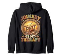 Joinery Is My Therapy - Woodworking Passion Design Zip Hoodie