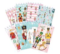 JOINFANXIN 8 Pack Christmas Walnut Man Patterned Small Mini Notebook, Spiral Pocket Notebook, Cartoon Soldiers for Kids School Supplies, Classroom Rewards Birthday Party Favors