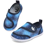 JOINFREE Baby Girls Water Shoes Baby Boys Water Socks Summer Beach Barefoot Shoes for Beach Swim Pool Indoor Shoes Blue Shark 3/3.5 UK Child