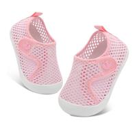 JOINFREE Baby Water Socks Kids Aqua Shoes Non-Slip Quick Dry Beach Shoe Girls Boys Swim Sock Pink 12-18 Month Infant