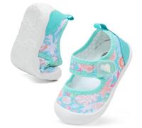JOINFREE Toddlers Boys Summer Shoes Girls Non-Slip Aqua Shoes Lightiwehgt Breathable Water Shoes Toddlers Sandals Green 6/6.5 UK Child