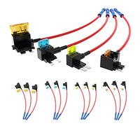 Joinfworld 16pcs Fuse Taps Low Profile,4 Type Piggy Back Fuse & Connector