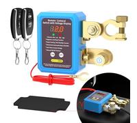 Joinfworld 240A Battery Isolator Switch Kill Switch 12V Remote with Led Voltage Display Automatic Power Shut Off Switch Anti Theft for Auto Car Truck Boat