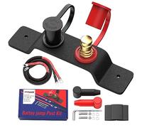 Joinfworld Remote Battery Terminals Heavy Duty Battery Relocation Kit with Bracket Cable Battery Remote Terminal Jumper Post for Car Can-Am X3 UTV ATV