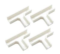 Joining Corner Brackets, T Shaped Polymer Supports for Cabinet Frame Reinforcement, Household Wood Project Tasks Cabinet Brace Shelf Joiner Household Mending Corner Connector Indoor Woodworking Piece