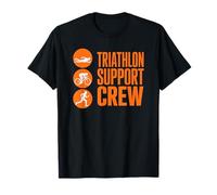 Joining The Triathlon Support Crew Swim Bike Run Fan Squad T-Shirt