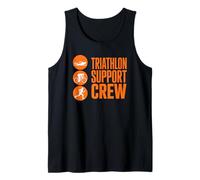 Joining The Triathlon Support Crew Swim Bike Run Fan Squad Tank Top